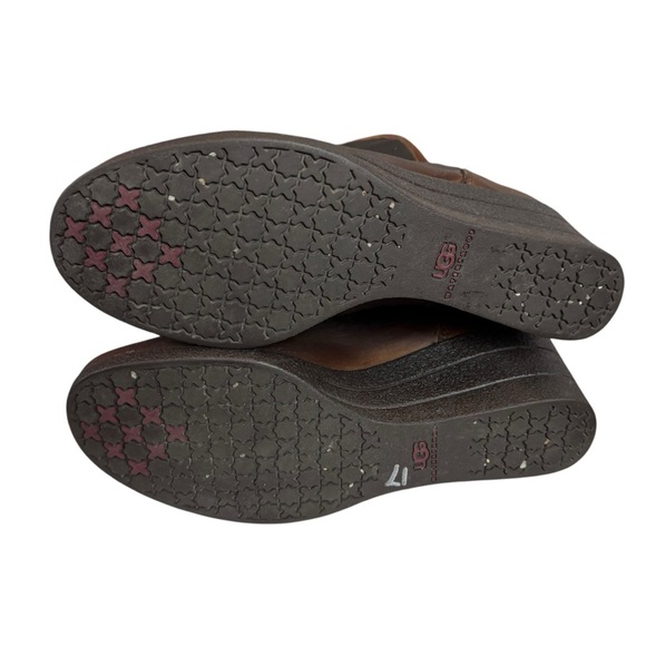 UGG Women Renatta Wedge Boots Size 8 Brown - Picture 5 of 6